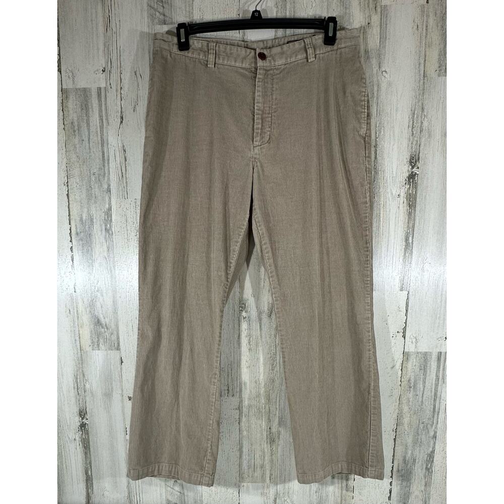 Vineyard Vines Mens Club Pants Size 36x30 (35.5x29.5) Tan Corduroy‎ Straight Leg